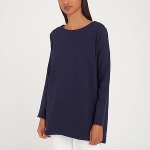 Cuyana Oversized Ponte Top - Black